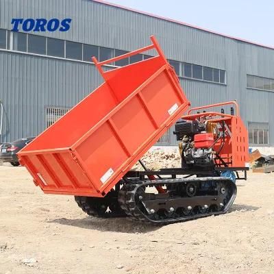 Truck 4 Wheel Drive Small Site Dumper Mini Dump Electric Four-Wheel Dumper for Sale