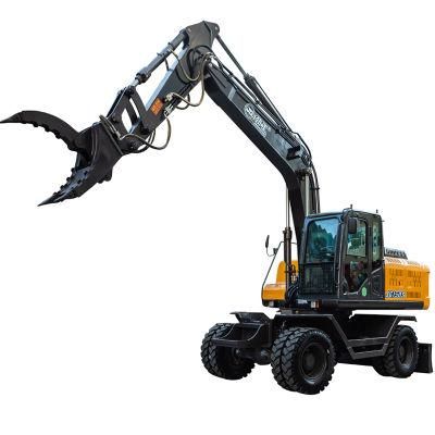 Jg150s 13.5 Ton Rock Excavator with Rock Grapple for Rock Loading