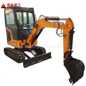 Rhinoceros 7.5kw/8.6kw New Mini Crawler Bucket Excavator with Good Service