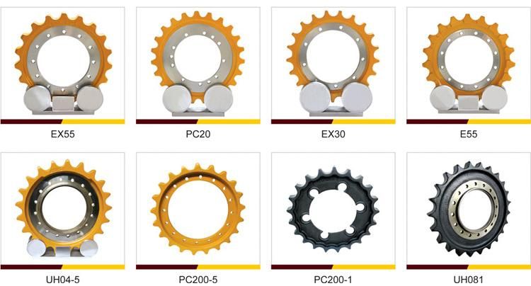 Heavy Machinery Excavator Undercarriage Parts Doosan Dx340 200108-00055 Excavator Sprocket