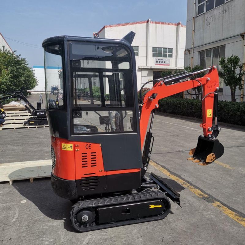 China Factory 1000kg with Cabin Excavator Crawler Excavator Mini Diggers for Construction Using