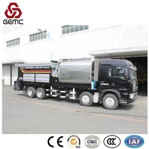 Chip Sealer Truck for Spraying Asphalt Binder and Spreading Aggregate