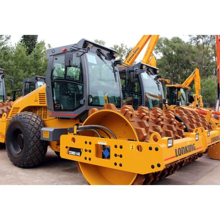 Lonking New 14t Single Drum Road Roller Cdm514b with Pad Foot