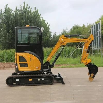 EPA Small Crawler Excavator 2700kg Fw25u Cabin with Tilting Bucket/Leveling Bucket/Digger CE Certification