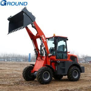 CE Small/Mini 4WD Front End Loaders 1ton/1.6ton/2 Ton Wheel Loaders with Attachments