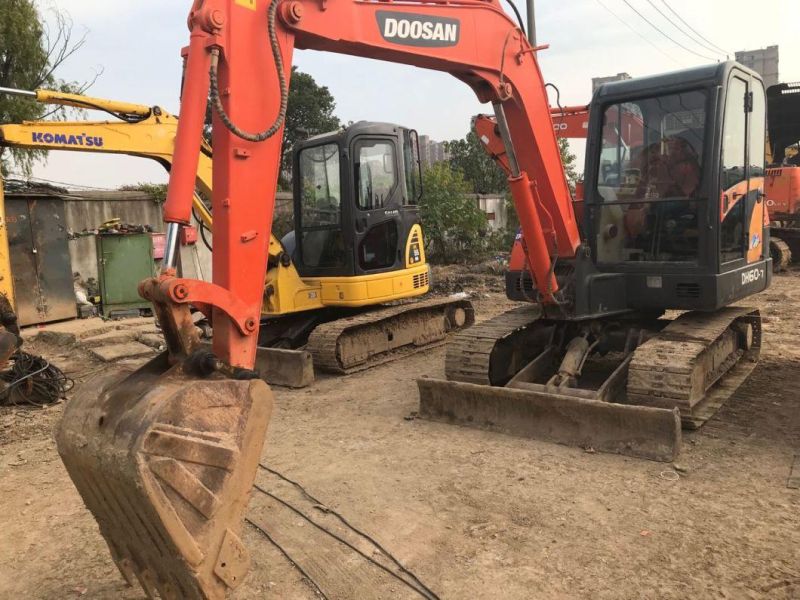 6t Used Doosan Dh60 Crawler Excavator Dh60-7 Mini Excavator