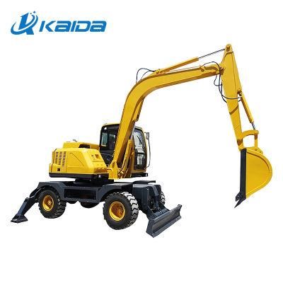 Long Service Life Strong Power Speed China Excavator on Wheels Tyre Excavators with Breaker