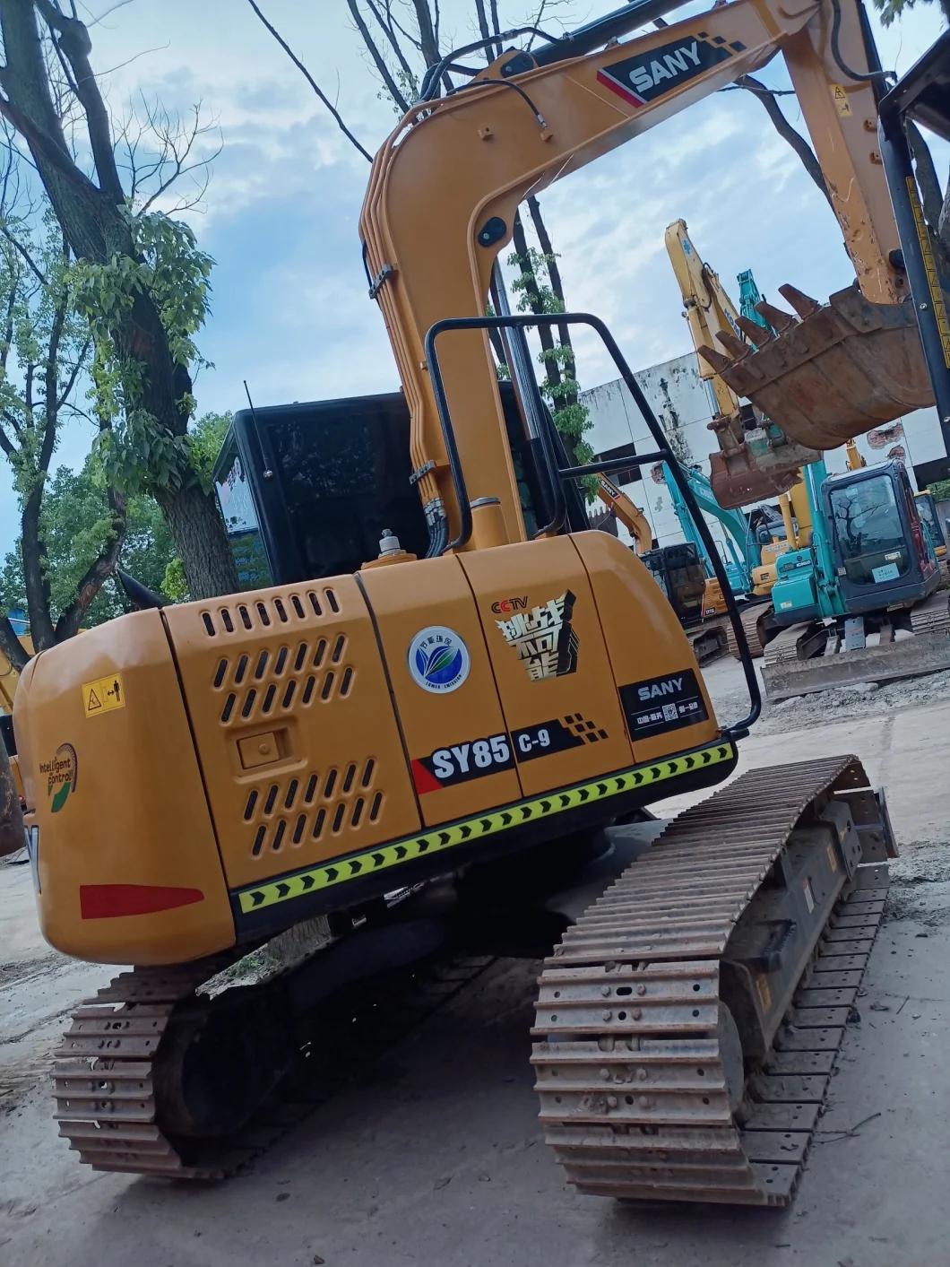 Used Sy85c-9track Crawler Small Excavator Micro Diggertractor for Sale Max Philippines Colombia Canada India Unique Africa Power