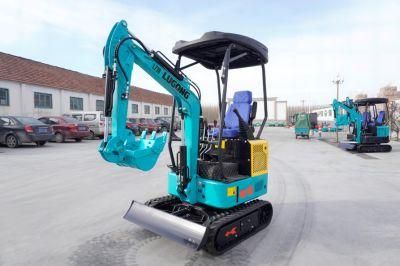 Chinese Brand New Mini 1.5ton Zero Tail Design Crawler Digger Excavator