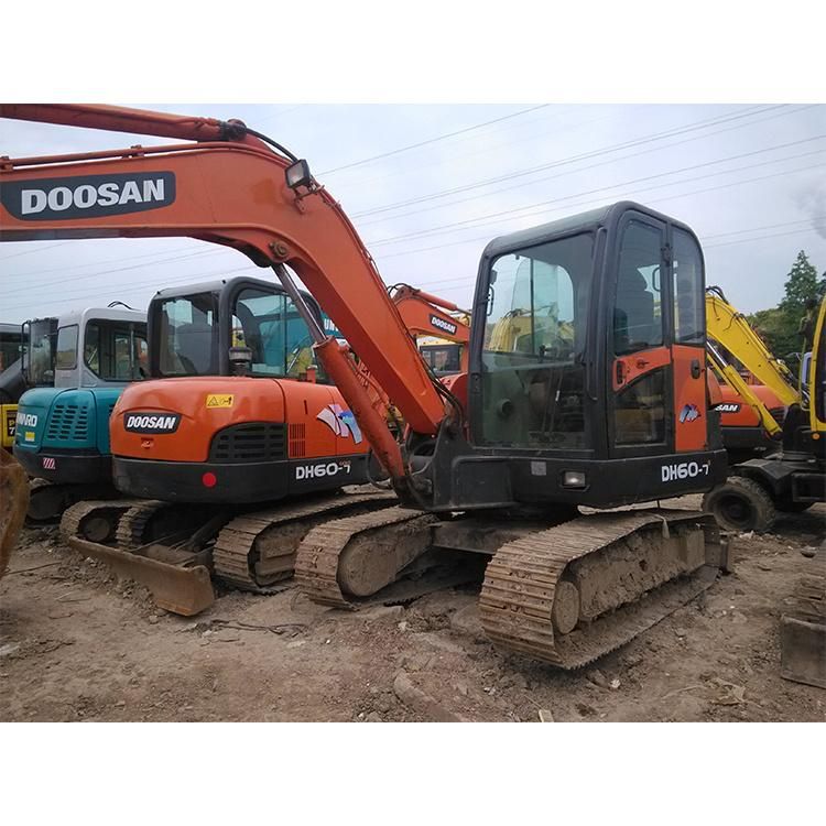 Dh55 Dh60-7 Dh70 Dh80 Used Excavators Korean Doosan Crawler Excavator Second Hand Construction Equipment for Sale