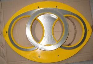 Concrete Pumping Spare Parts Spectacle Wear Plate and Wear Cutting Ring (DN180, DN200, DN230)