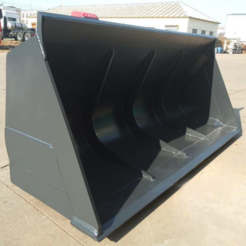 Cleaning Bucket Used on Bulldozer Machine with Gray Yellow Paint