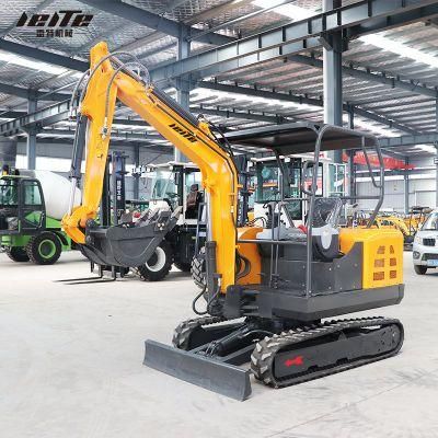 2 Ton 3 Ton Mini Excavator Wholesale Compact New Digging Machine Hydraulic Digger Excavator Prices with Attachments for Sale Hot