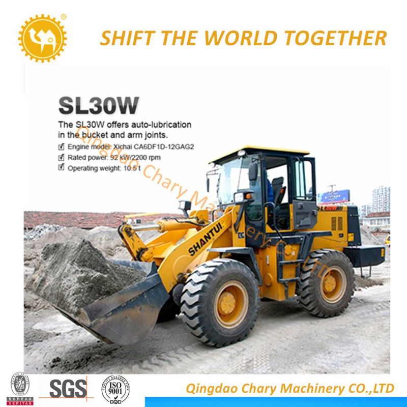 Rated Loader From Shantui Manufacture SL30W New Front End Wheel Loader