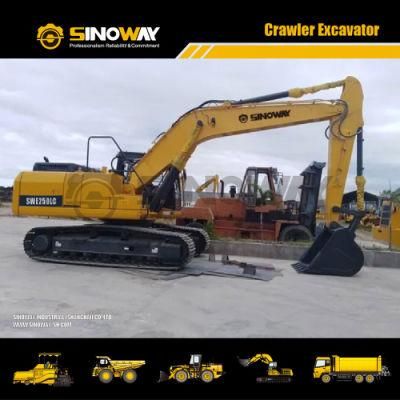 Earthmoving Equipment 25 Ton Tracked Excavator with Free Parts