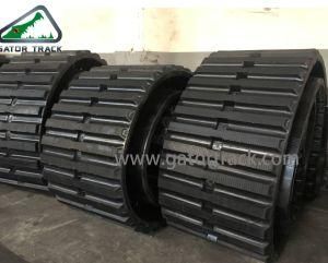 700X100X98 Morooka Hitachi Ihi Machine Excavator Part Big Rubber Track Dumper Track Carrier Track Rubber Track for Alltrack At1500