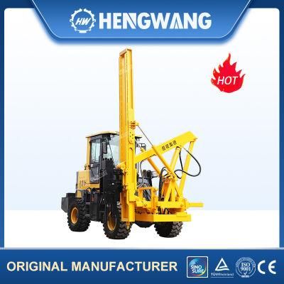 High Efficiency Engine Power 40kw Guardrail Pile Driver Use for High-Speed Road Guardrails