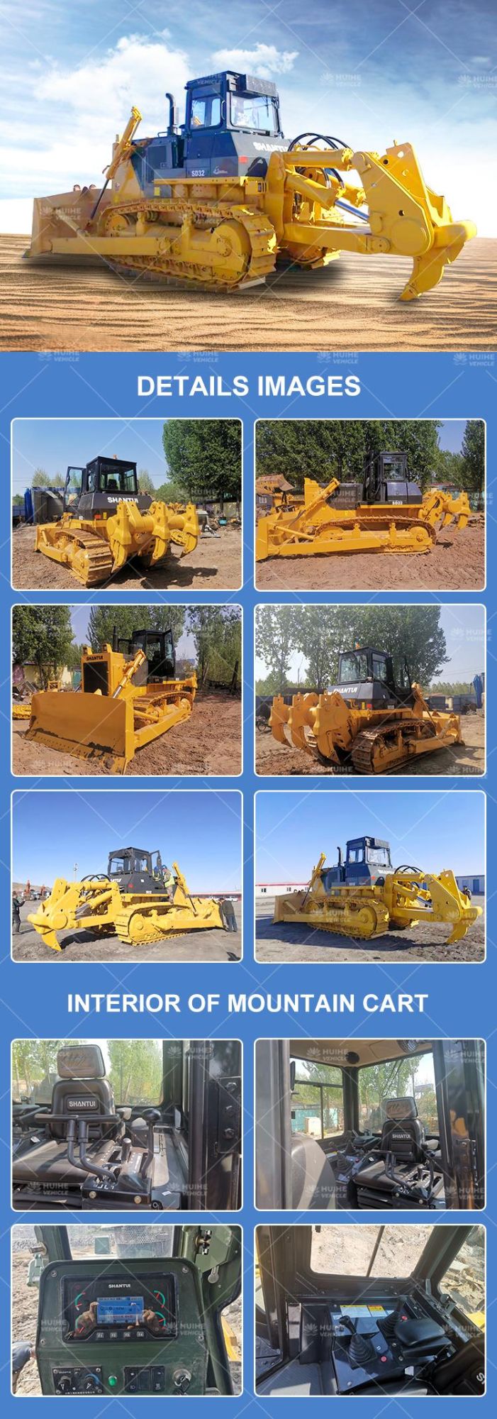 Original Japan Second Hand Shantui Caterpillar 6D Used Dozer