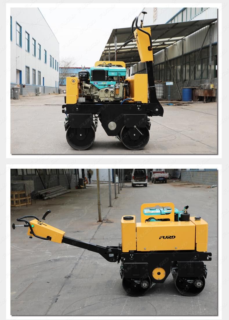 Walk Behind 800kg, 1 Ton, 2 Ton Vibratory Hand Pedestrian Roller Asphalt Road Roller