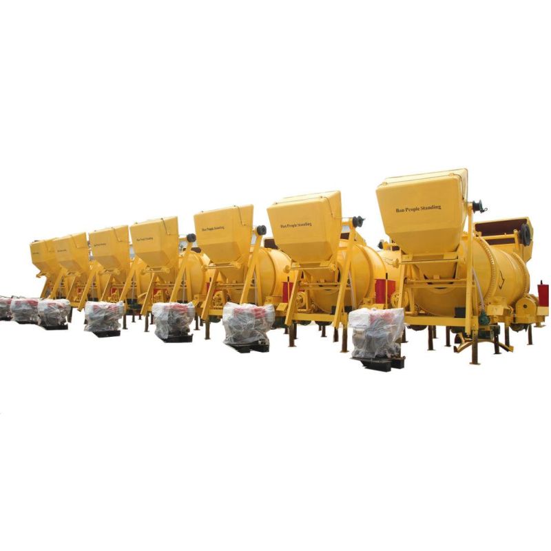 Jzc350 Mobile Diesel Concrete Mixer for Brick Machine