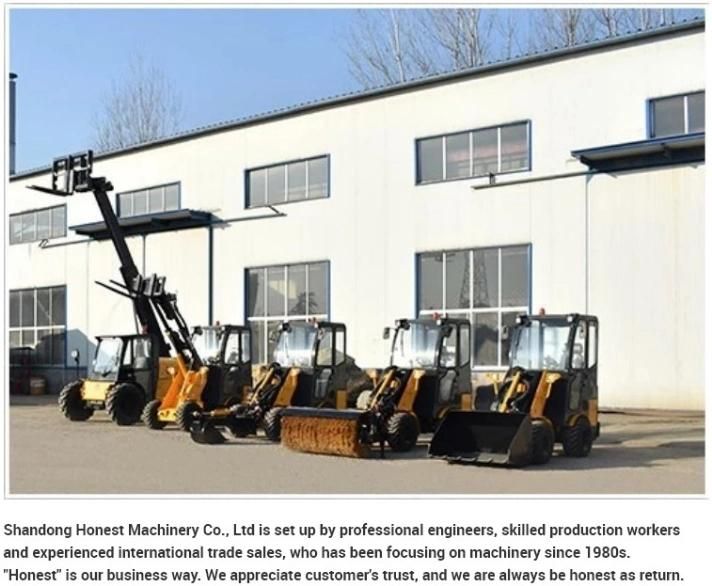 Horse Feed Bucket Racoon Tracked Skid Steer Track Loader