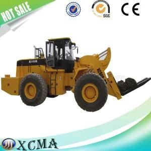 Front End 23 Double Cylinder Ton Wheel Forklift Loader for Marble Quarry Using
