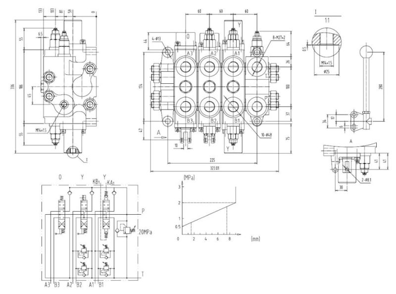 Engineering Machinery Multi Way Valve China Made Xyzl2 Series