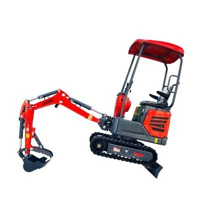 Professional Engineer 1.2 Ton Hydraulic Excavator Mini Excavator 1000kg Mini Digger for Sale