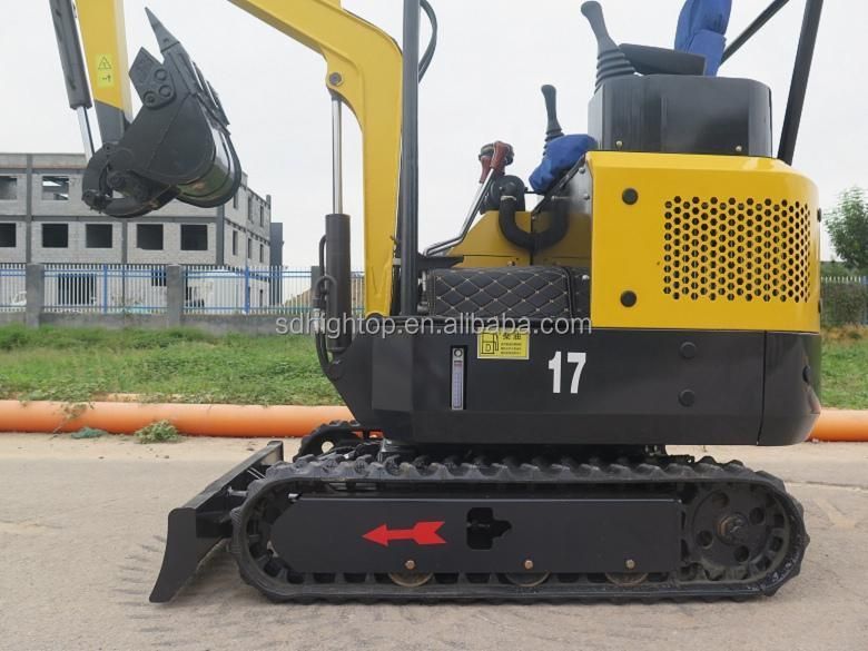 China Hydraulic Excavator 1.7 Ton Mini Excavators Small Crawler Digger Super Mini Excavator
