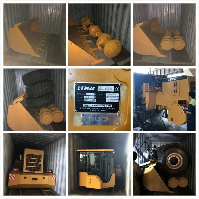 Ltmg 5ton Wheel Loader with Air-Conditioner and Optional Joystick