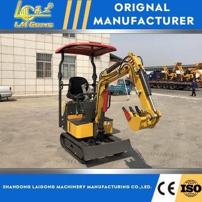 Lgcm CE and EPA Approved 1 Ton Hydraulic Rubber Tracked Mini Crawler Excavators