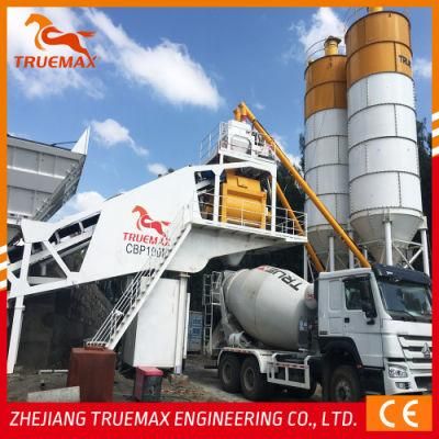 Truemax High Efficiency Mobile Concrete Batching Plant (CBP100M)