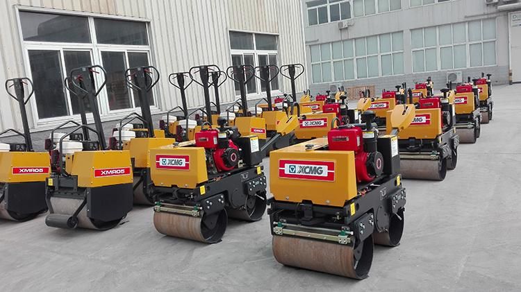 XCMG Xmr083 700kg Hand Mini Light Vibratory Double Drums Road Roller Compactor Price