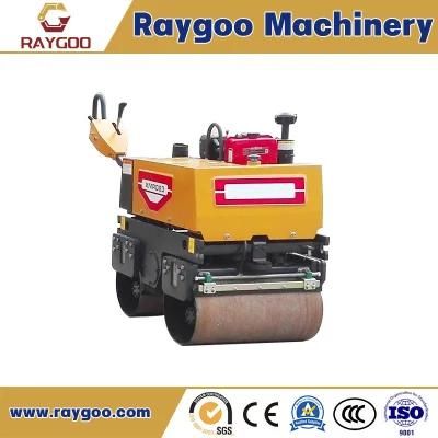 Xmr083 1 Ton Double Drum Hand Mini Road Roller Compactor