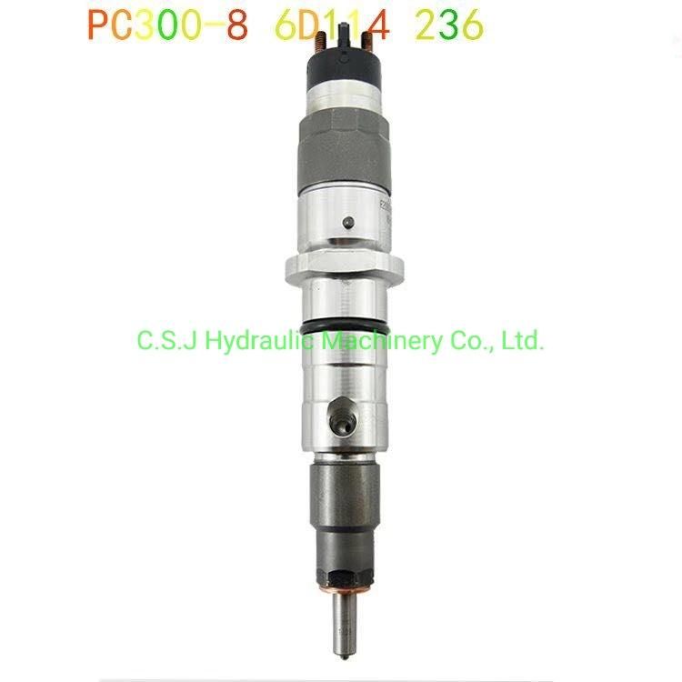 PC300-8 Excavator 6D114 Diesel Engine Parts Fuel Injector 0445120236/6745-11-3102/5263308