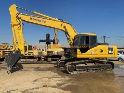 Used Excavators Komatsu PC220-7 Hydraulic Excavator 20t Komatsu Exavator 0.7cbm Bucket Capacity Used Excavator