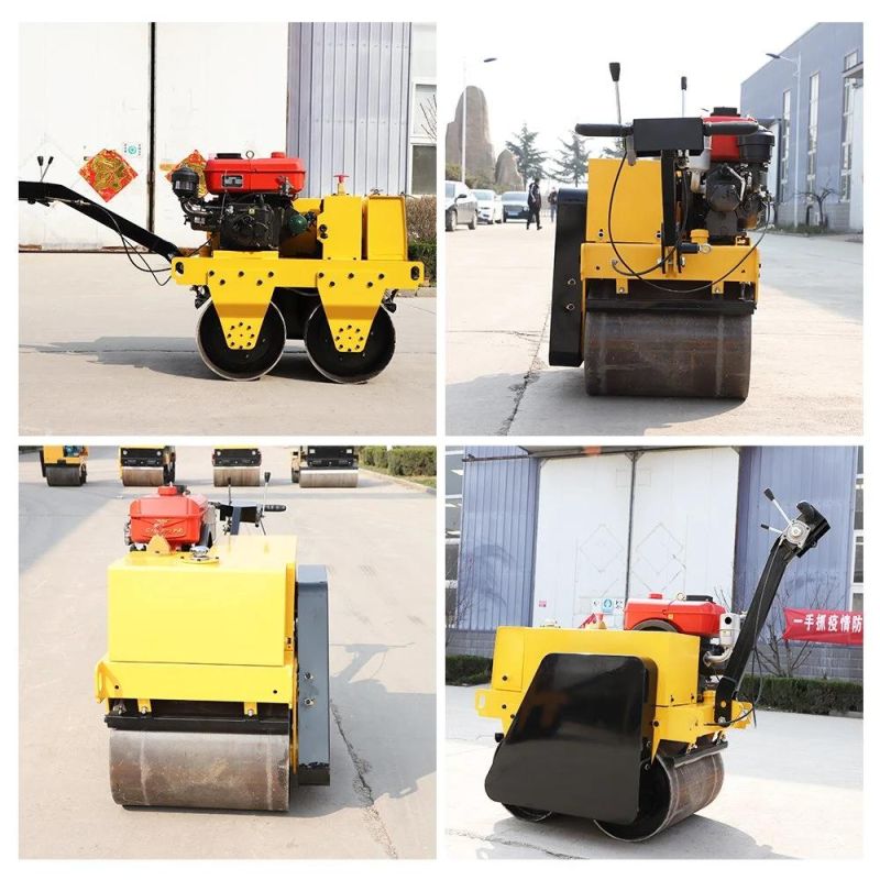 Mini Road Roller Exciting Force 30kn Construction Machinery Equipment Vibratory Tandem Asphalt Diesel Hydraulic Manual/Hand Double Drum Vibrating Roller Price