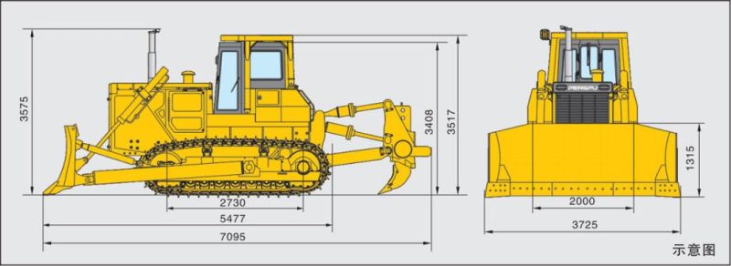 Pengpu Crawler 220HP Track Bulldozer Price Pd220ys-2