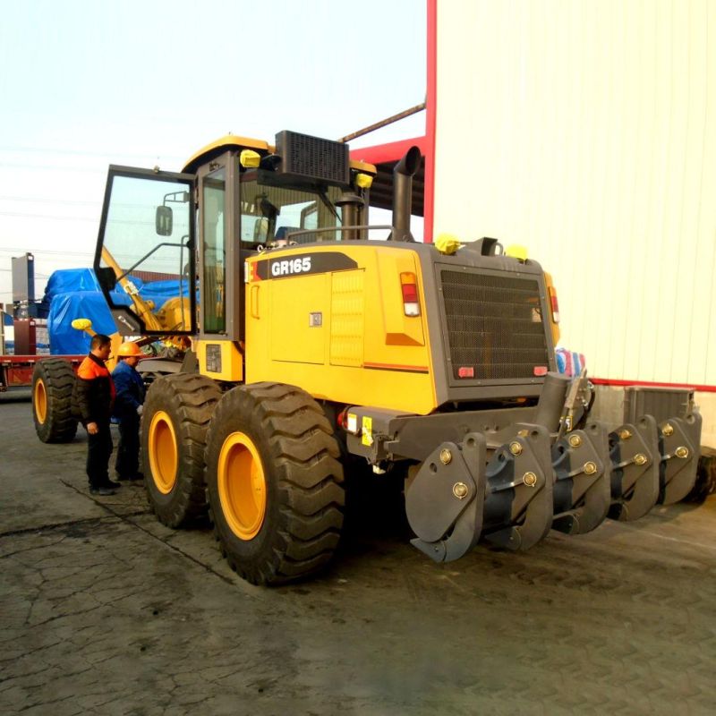 165HP Motor Grader Gr165 with Front Blade and Rear Ripper