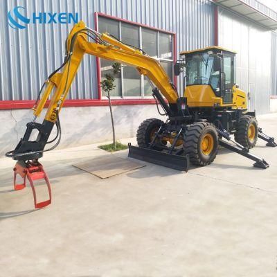 China Minipelle Wheel Excavator 3.0 Ton Manufacturer