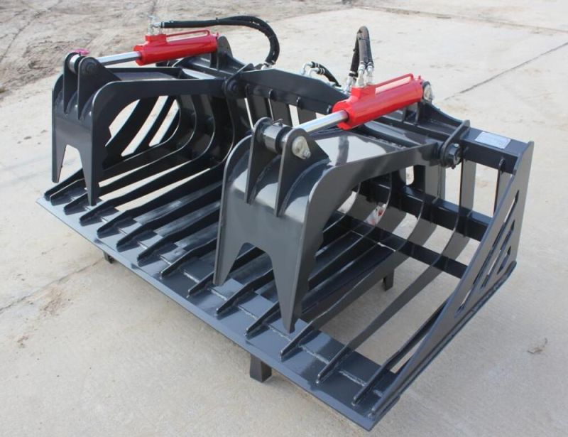 Skid Steer Attachments Rock Grapple Bucket for Sale