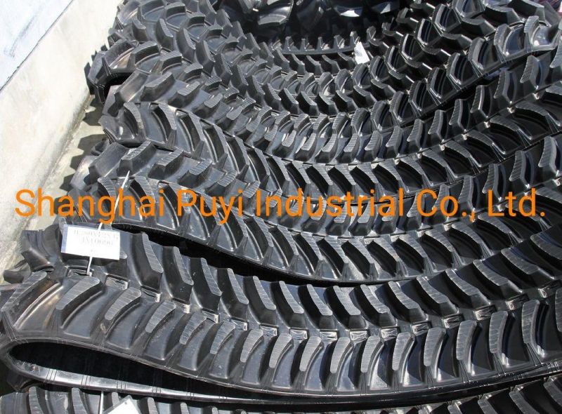 H280X72X47 Sweeding Machine Excavator Tracks High Pattern Rubber Track