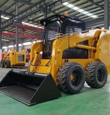 Construction Machinery 75HP Multifunction Skid Steer Loader Rated Loader 950kg