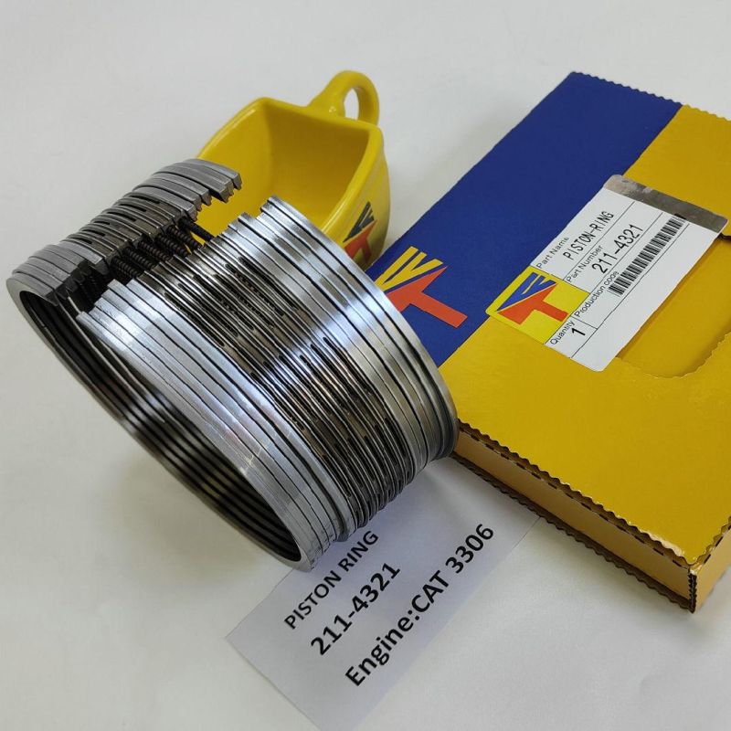 High Quality Diesel Engine Mechanical Parts Piston Ring 211-4321 for Excavator E330b Wheelloader 966f 966g Buildozer D6d D6g D6h Engine 3306 Generator Set
