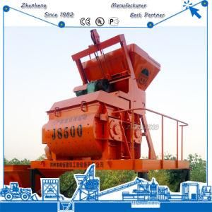 Concrete Batching Plant Use 500L Horizontal Forced Concrete Mixer Supplier (JS500)