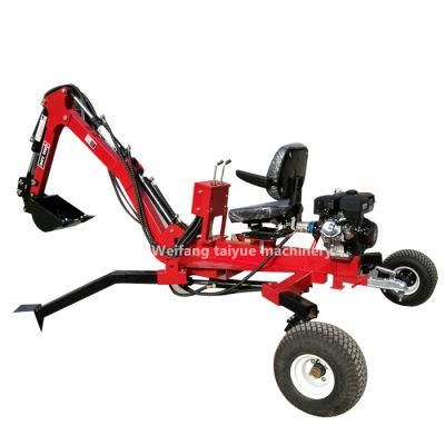 Factory Supply 15HP Mini Excavator Towable Backhoe, Towable Mini Backhoe