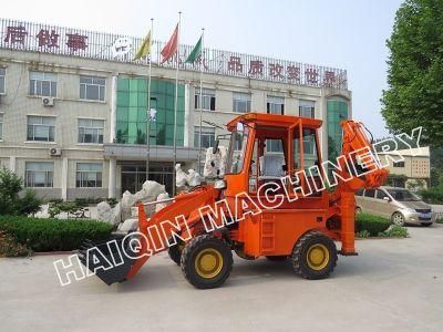 Low Price Towable Mini Backhoe Loader with CE
