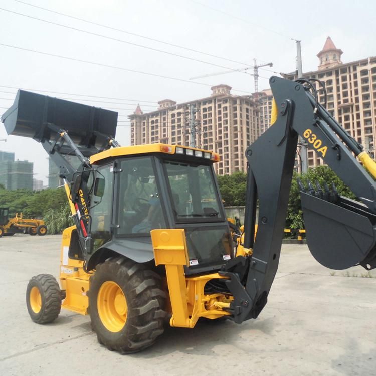 Changlin Mini Wheel Tractor 630A 1cbm Backhoe Loader with Front End Loader