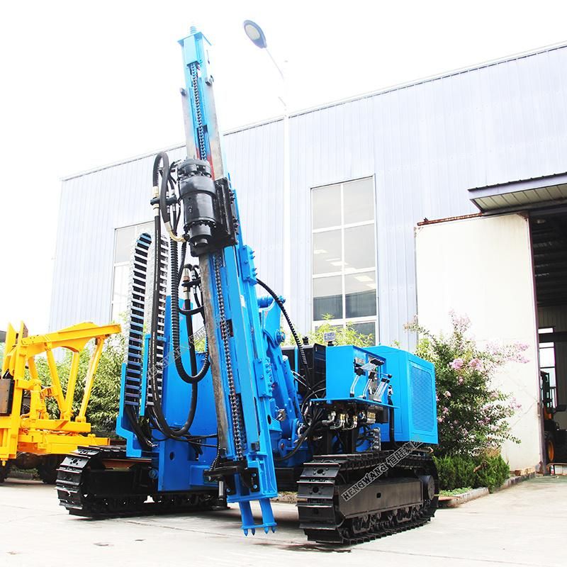 Telescopic Sliding Chassis Hydraulic Pile Drilling Machine