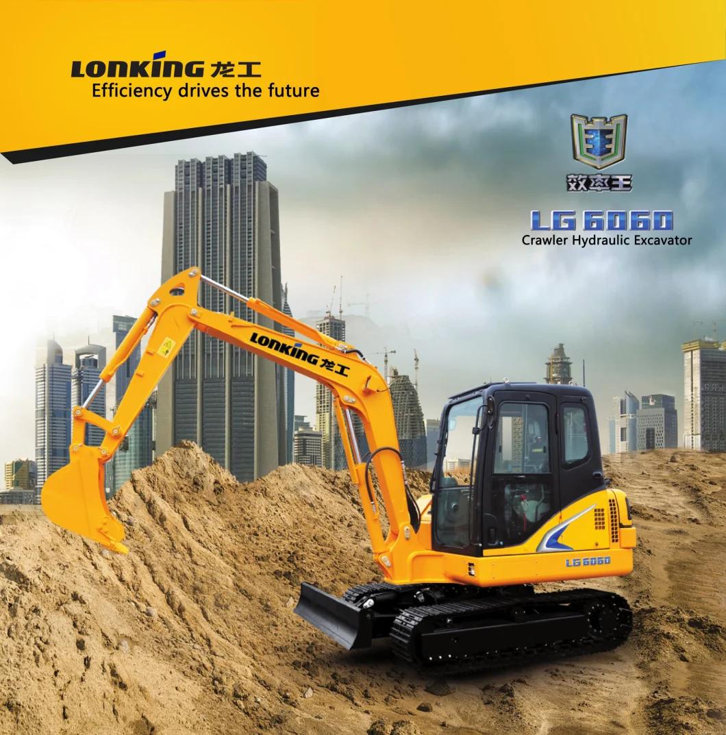 Height Response Control System 6 Ton Crawler Excavator with 0.25 Bucket Capacity